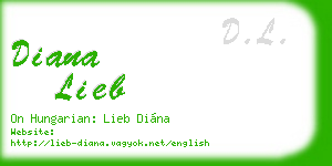 diana lieb business card